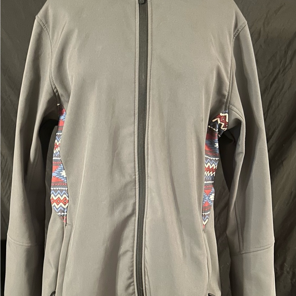 Women's Jacket with Western Pattern Accents
